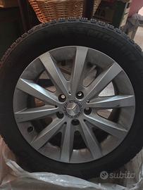 Michelin Alpine 6 205 55 r16 con cerchi Mercedes