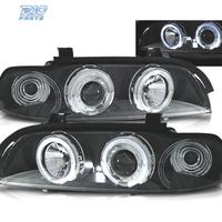 FARI BMW E39 95-00 ANGEL EYES LED FONDO NERO