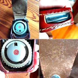 Esposimetro GE  DW48 vintage pelle originale