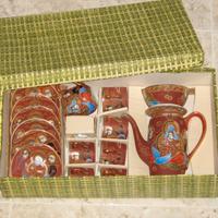 Servizio da caffè in ceramica giapponese Satsuma