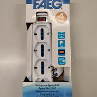 Ciabatta Multipresa elettrica 4 posti interruttore