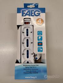 Ciabatta Multipresa elettrica 4 posti interruttore