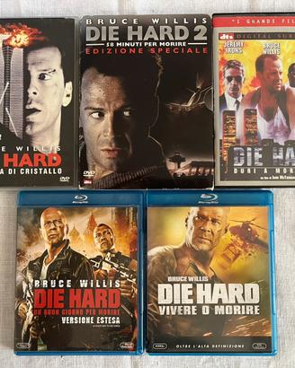 Die Hard Saga Completa 5 film (3 DVD + 2 Blu-Ray)