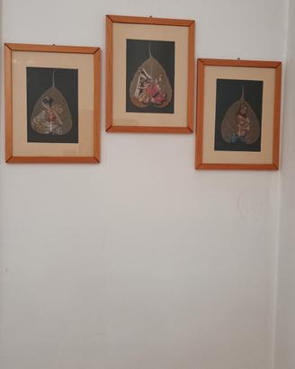 quadri in arte etnica artigianale dell'India 