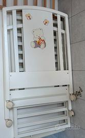 Culla in legno con cassetto e materassino