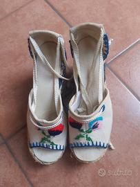scarpe estive con zeppa n36