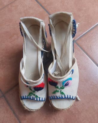 scarpe estive con zeppa n36