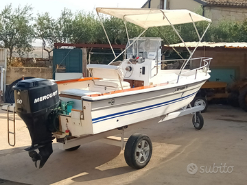 Barca Cigala & Bertinetti con motore Mercury 90 Hp