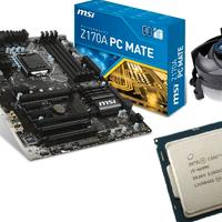 MSI Z170A PC MATE + I5 6600K + DISSI E 8 GB DDR4