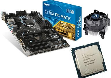 MSI Z170A PC MATE + I5 6600K + DISSI E 8 GB DDR4