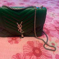 Borsa pochette verde