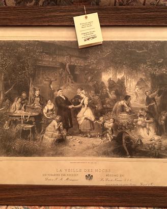 Quadro 1997 “La Veille des Noces” con etichetta