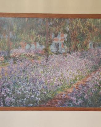 Quadro stampa Iris nel giardino di Monet