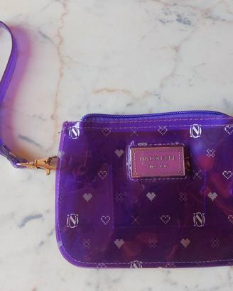 Pochette Bustina Naj Oleari Viola Trasparente Y2K