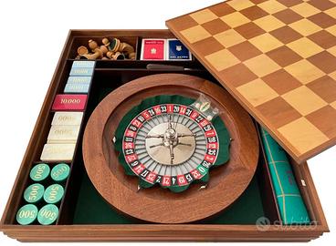 Custodia Legno con Set da Gioco Dal Negro