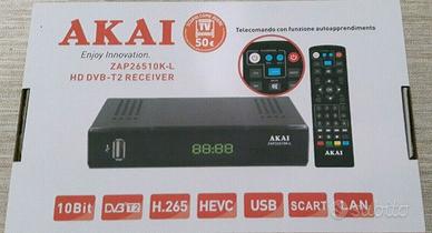 Decoder digitale terrestre hd dvb-t2 akai