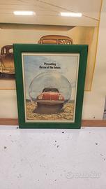 stampa Volkswagen maggiolino beetle con cornice