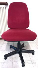 Poltrona ufficio direzionale alcantara senza ruote