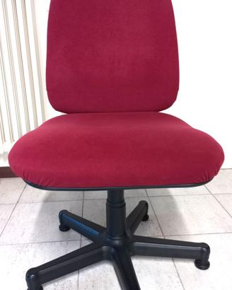 Poltrona ufficio direzionale alcantara senza ruote