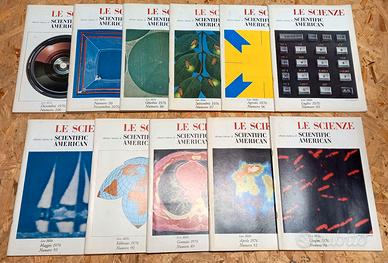 Lotto annata 1976 LE SCIENZE SCIENTIFIC AMERICAN