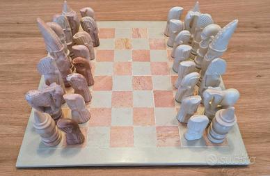 scacchiera in pietra saponaria