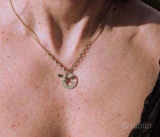 Collana Swarovski placcata oro