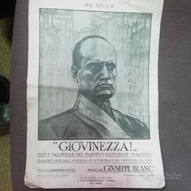 spartito inno "Giovinezza" 