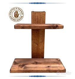 MENSOLA DA PARETE A DUE RIPIANI REALIZZATA A MANO