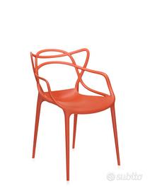 SEDIA SINGOLA KARTELL MASTERS ARANCIO RUGGINE