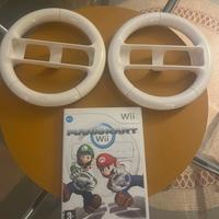 Gioco mario kart + 2 volanti nintendo wii