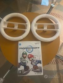 Gioco mario kart + 2 volanti nintendo wii