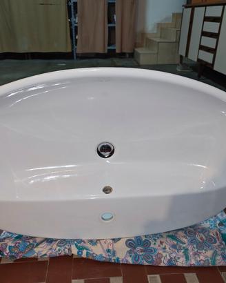 lavandino lavabo Flaminia ceramica smaltata bianco
