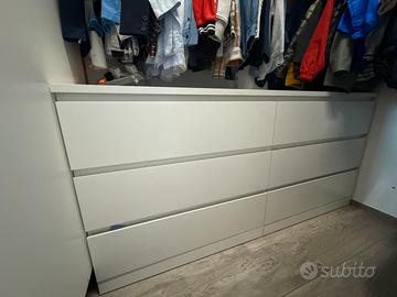 Cassettiera Malm ikea 160x78
