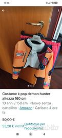 vestito carnevale k pop demon hunter 