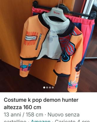 vestito carnevale k pop demon hunter 