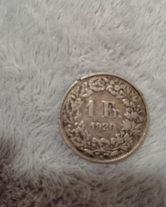 1 Frank svizzero del 1920 Argento