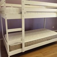 letto a castello mydal ikea bianco
