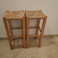  2 sgabelli alti da bar
