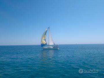 Vele e attrezzature varie per barca a vela