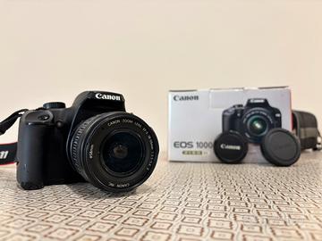 Kit Fotocamera Canon EOS 1000d+Obbiettivo 18-55 mm