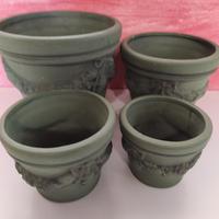 4 vasi terracotta dipinta 