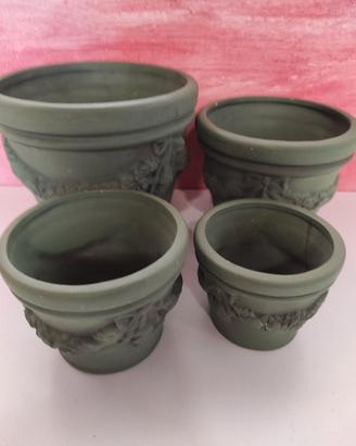 4 vasi terracotta dipinta 