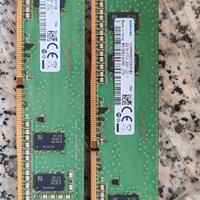 Ram samsung 4 GB DDR4 2666MHz x 2 banchi (8GB)