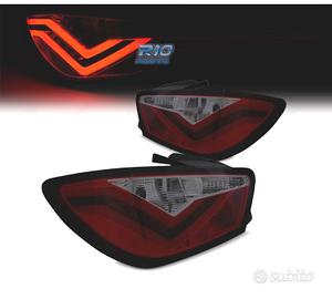 FANALI PER SEAT IBIZA 08-12 LIGHT BAR ROSSO FUMÈ 3