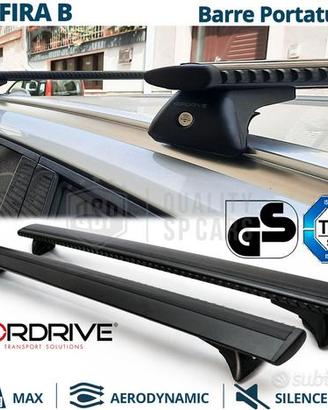 Barre Portatutto per Opel Zafira B Alluminio Nero