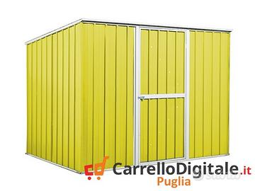 Casetta box giardino Acciaio 260x185 85kg giallo