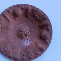 in rame piatto porta frutta anche da appendere 