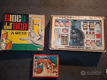 Lotto giochi vintage anni ’50–’70 originali