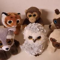 6 peluche Ty occhioni glitter
