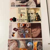 Cartoline banconote puzzle vintage 12 pz